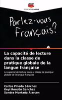 capacité de lecture dans la classe de pratique globale de la langue française