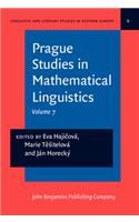 Prague Studies in Mathematical Linguistics