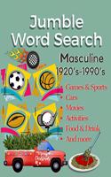 Jumble word search: Trivia games large print word find puzzles book for adults 1920's-1980's History Cars Masculine for grandad birthday gifts