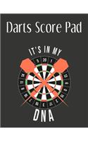 It's in my DNA Darts score Pad