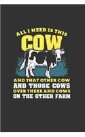 All I Need Is This Cow And That Other Cow And Those Cows Over There And Cows On The Other Farm: Ruled Notebook Journal - Farmer Gift