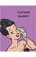 telephone enquiries pad