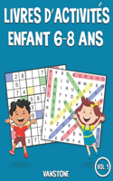 Livres d'activités Enfant 6-8 ans: 100 mots de recherche et 100 Sudoku avec solutions - Beaucoup de plaisir pour les enfants (Vol.1)