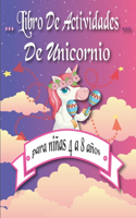 libro de actividades de unicornio para niñas 4 a 8 años