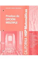 Harcourt School Publishers Spanish Math: Multiple Choice Assessment Spanish Math Grade 4