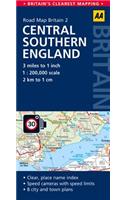 Central Southern England: (2 AA Road Map Britain)