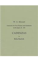 Cadenzas to Mozart's Concerto for 2 Pianos and Orchestra in E Flat Major, K. 365