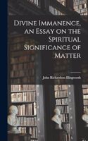 Divine Immanence, an Essay on the Spiritual Significance of Matter