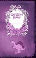 Composition Journal: A 8.5x11 Inch Matte Softcover Paperback Notebook Journal With 120 Blank Lined Pages - Wide Ruled -Tyrannosaurus Dinosaurs