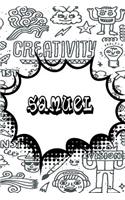 Samuel: Blank Comic Book Doodle Story Telling Journal Notebook 120 Pages 6x9