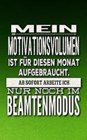 Mein Motivationsvolumen ist für diesen Monat aufgebraucht.