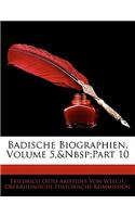 Badische Biographien, Volume 5, Part 10
