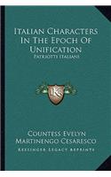 Italian Characters In The Epoch Of Unification