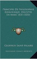 Principes de Philosophie Zoologique, Discutes En Mars 1830 (1830)