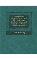 Elements of Botany, Structural, Physiological, Systematical, and Medical...
