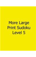 More Large Print Sudoku Level 5: Fun, Large Print Sudoku Puzzles
