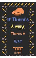 If There's A whisk, There's A way: Blank recipe journal, recipe journal to write in, recipe journal for women-120 Pages(6"x9") Matte Cover Finish