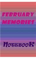 February Memories Notebook, New Year Gift, Gift For friends