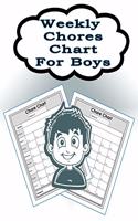 Weekly Chores Chart for Boys: 110 Pages, 13 Months of Weekly Chores Checklists For Boys - Chart Book To Write In For Boys