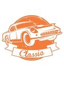 American Classic Car: Dot Grid American Classic Car / Journal Gift - Large ( 6 x 9 inches ) - 120 Pages -- Softcover