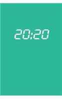 20: 20: Tagesplaner 2020 A5 Türkisblau