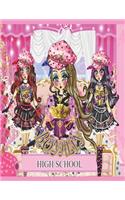 Royalty High School Journal: Princesses Valeska, Anabella and Afrodite - 160 pages