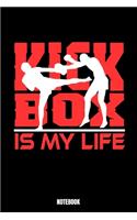 Kick-Box Is My Life Notebook: Kickboxing Notebook, Planner, Journal, Diary, Planner, Gratitude, Writing, Travel, Goal, Bullet Notebook - Size 6 x 9 - 110 Checkered Plaid Pages - 