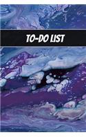 To Do List: Blue Purple Marbled - Weekly Work Task Checklist - Daily Task Planner - To Do List Notebook - Agenda Notepad For Men, Women, Students & Kids