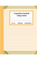 Composition Notebook College Ruled Lined Sheets