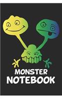 Notebook: Notebook for Alien Ufo & Monster Fans - Gift Idea - checkered - A5 - 120 pages