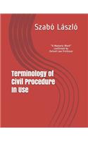 Terminology of Civil Procedure In Use