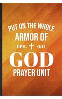 Put on the Whole Armor of God Prayer Unit Eph 6