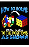 How To Solve Rotate The Sides To The Positions As Shown