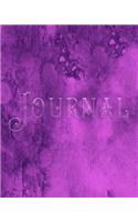 Journal: 110 Lined Journal Pages / Notebook / Diary / 8 x 10