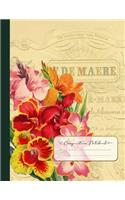 Composition Notebook: Composition Notebook Journal (Large) - Ruled Lined Paper, Writing and Journaling Book - Art Nouveau Vintage Flowers