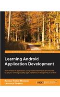 Learning Android Application Development