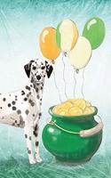 Dalmatian: Notebook - Happy St Patrick's Day from Awesome Dogs(26 College Ruled Blank Holiday Notebooks for Pup Owners)