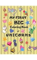 My First Big Coloring Book of Unicorns