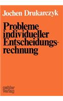 Probleme Individueller Entscheidungsrechnung