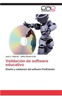 Validacion de Software Educativo