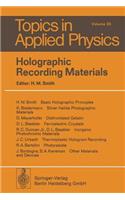 Holographic Recording Materials