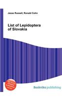 List of Lepidoptera of Slovakia