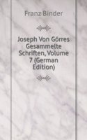 JOSEPH VON G  RRES GESAMMELTE SCHRIFTEN