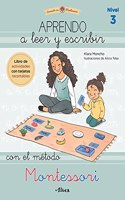 Creciendo con Montessori. Cuadernos de actividades - Aprendo a leer y escribir con el metodo Montessori (Nivel 3): Libro de actividades con tarjetas recortables
