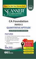 Quantitative Aptitude (Paper 3 | CA Foundation) Scanner - Including questions and solutions | Applicable for May 2025 Exam | Green Edition