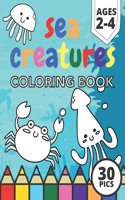 Sea Creatures Coloring Book