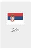 Serbia flag minimalist notebook