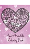 Heart Mandala Coloring Book