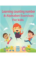 Learning counting number & Alphabet Exercises for kids