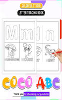 ABC Letter Tracing Book Explore Cuteness: Colorful Learning Capturing Every Pages